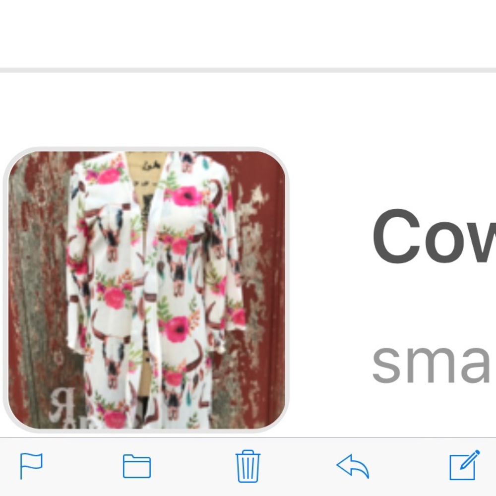 Cow skull kimono
